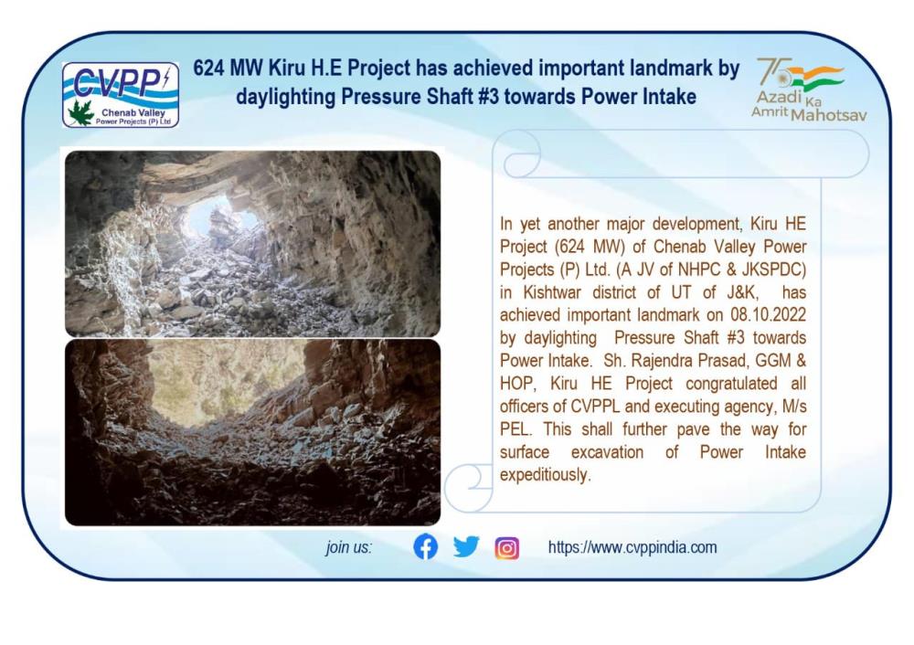 624 MW Kiru H.E. Project has achieved important l...