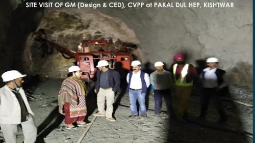 Site Visit of GM (Design &CED) at Pakal Dul HEP, Kishtwar