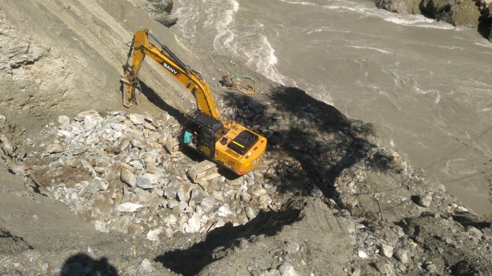 BRIDGE WORK ON LEFT ABUTMENT