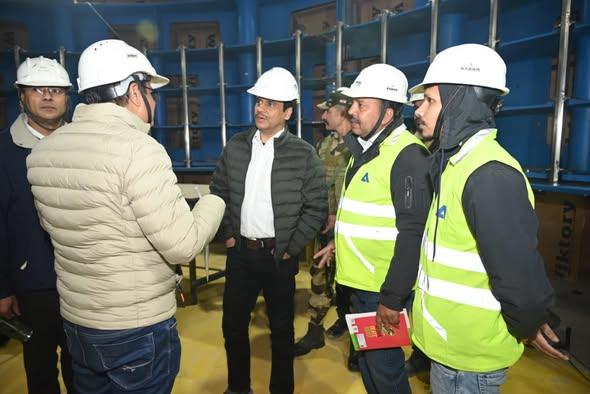Visit of CMD, NHPC to Kiru HE Project (624 MW)