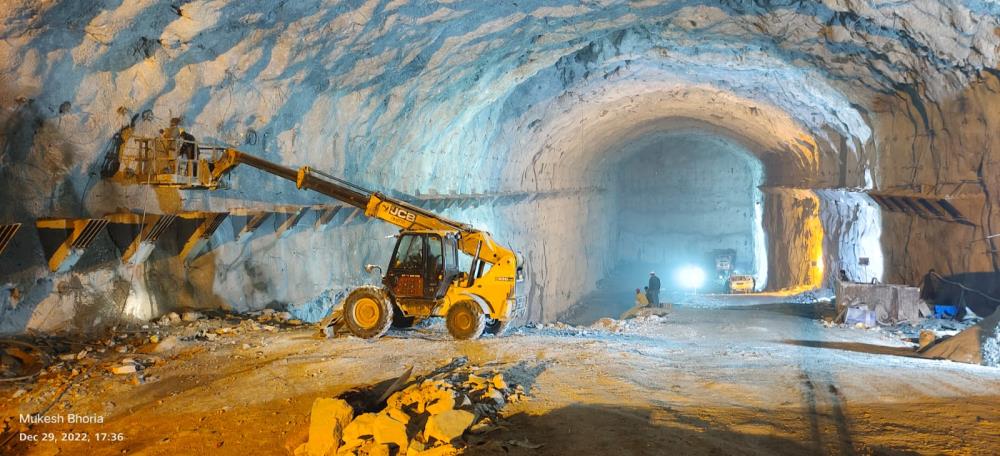 Fixing of Brackets in Powerhouse Cavern