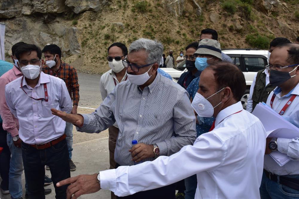 SITE VISIT OF CMD, NHPC TO KWAR HEP ON 26.06.2021