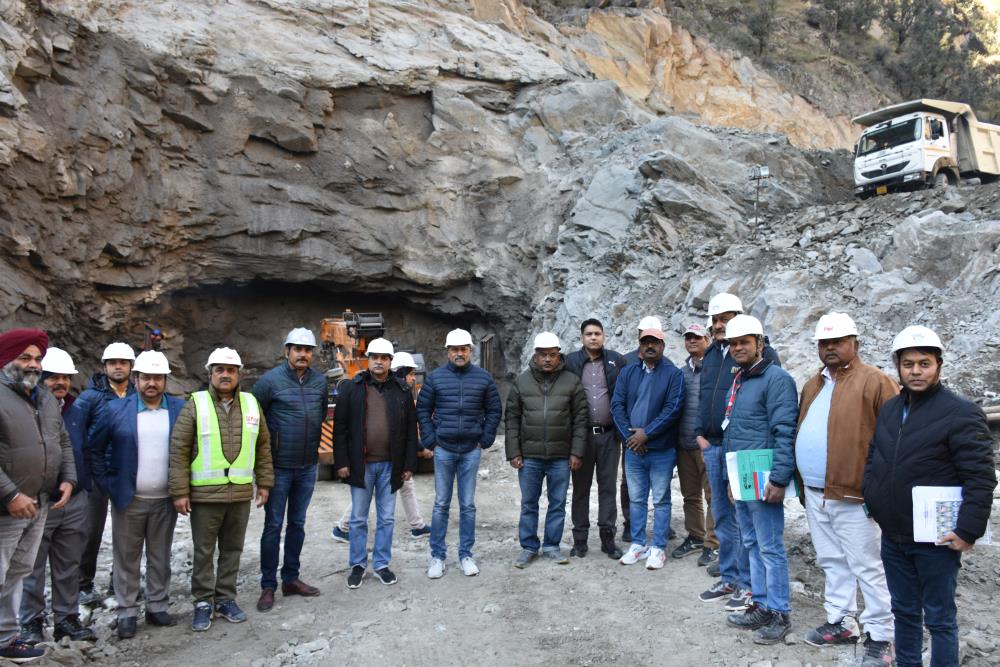 Director (Projects) NHPC Visit at Kwar H.E. Project (540MW), Kishtwar