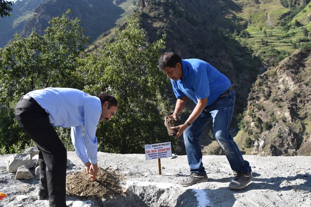 Site Visit of Sh. A.K. Choudhary, Managing Director, CVPPPL at Kwar HEP on 14-15-09-2021