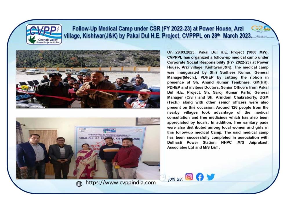 Pakal Dul H. E. Project (1000 MW), CVPPPL has org...