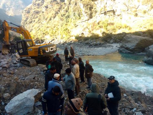 Site Visit of CE (Design) at Pakal Dul HEP, Kishtwar