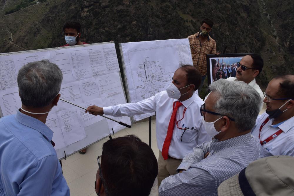 SITE VISIT OF CMD, NHPC TO KWAR HEP ON 26.06.2021