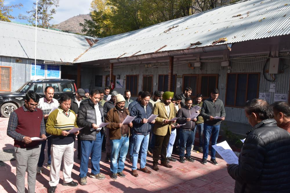 Preamble Reading on Constitution Day 26-11-2024 at Kwar HE Project