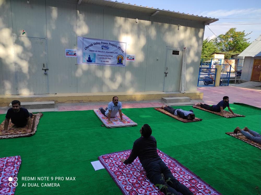 International Yoga Day on 21-06-2021 at KWAR HEP