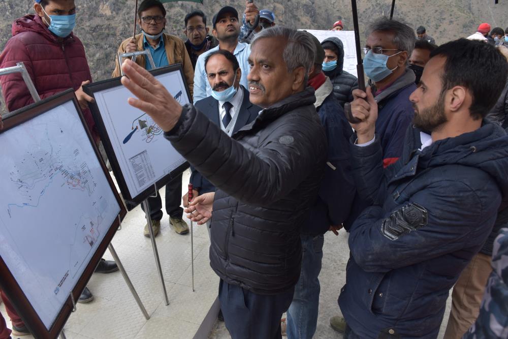 SITE VISIT OF DIRECTOR (TECHNICAL) SH. Y.K. CHAUBEY AND MD-CVPPPL SH. A.K. CHOUDHARY ALONGWITH OTHER SR. OFFICERS ON 10-03-2021