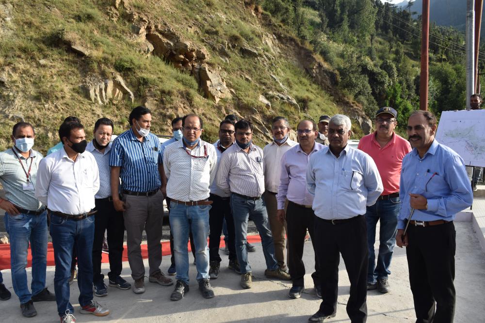 Site Visit of Sh. R.P. Goel (Dirctor-Finance) at Kwar HEP on 28-29-08-2021