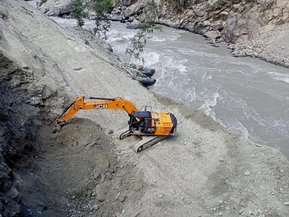 BRIDGE WORK ON LEFT ABUTMENT