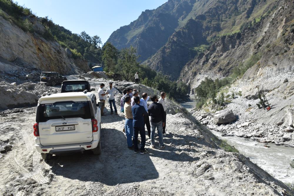 Site Visit of Sh. A.K. Choudhary, Managing Director, CVPPPL at Kwar HEP on 14-15-09-2021