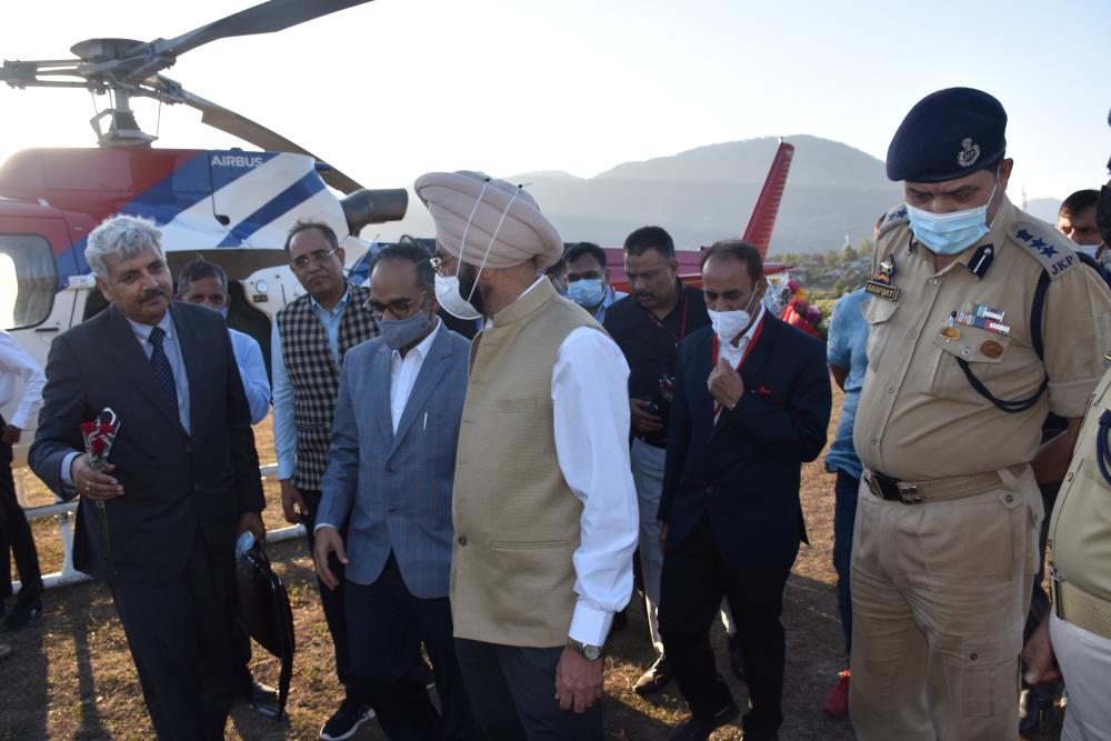 Kwar HEP Site Visit of Sh. Alok Kumar, Secretary Power, GOI, along with Joint Secretary- Distribution, CMD-NHPC, MD-CVPPPL and others Dignitaries & Sr. Officers on 07-10-2021