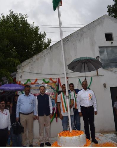 पकल  दुल परियोजना में स्वतंत्रता दिवस समारोह